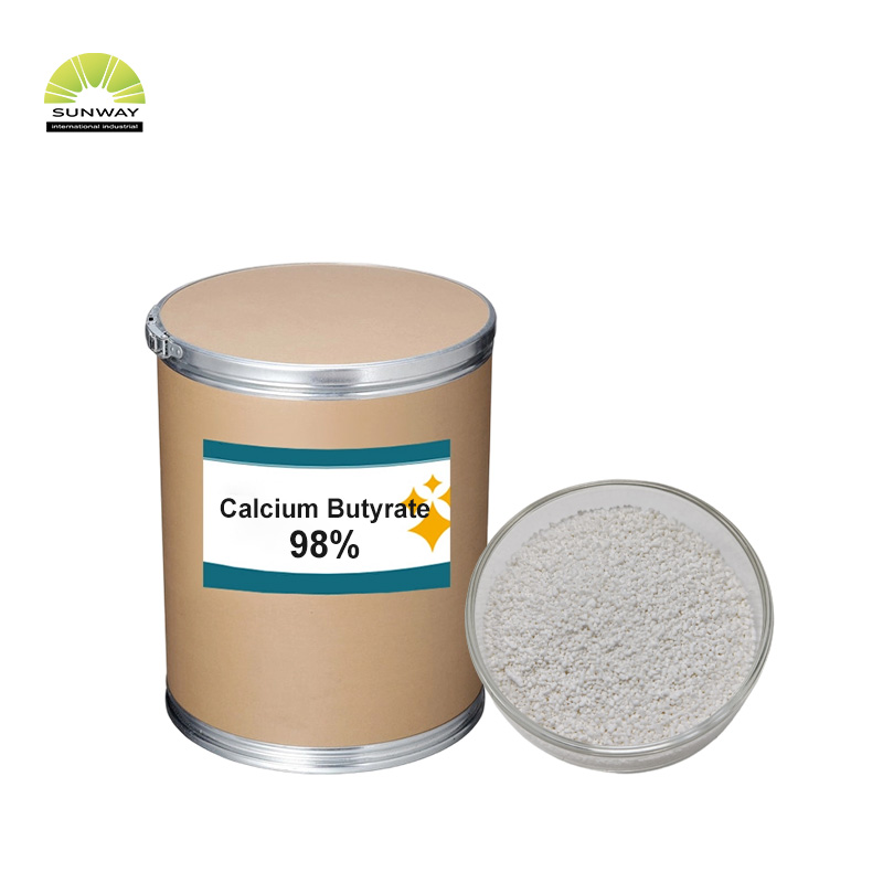Заводская поставка 98% 50% 90% бутират кальция Кормовая добавка масляная кислота Соль кальция Cas 5743-36-2 Бутират кальция