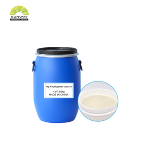 Сырье для производства растворимых моющих средств заводского производства: гидрогенизированное касторовое масло ПЭГ-40.