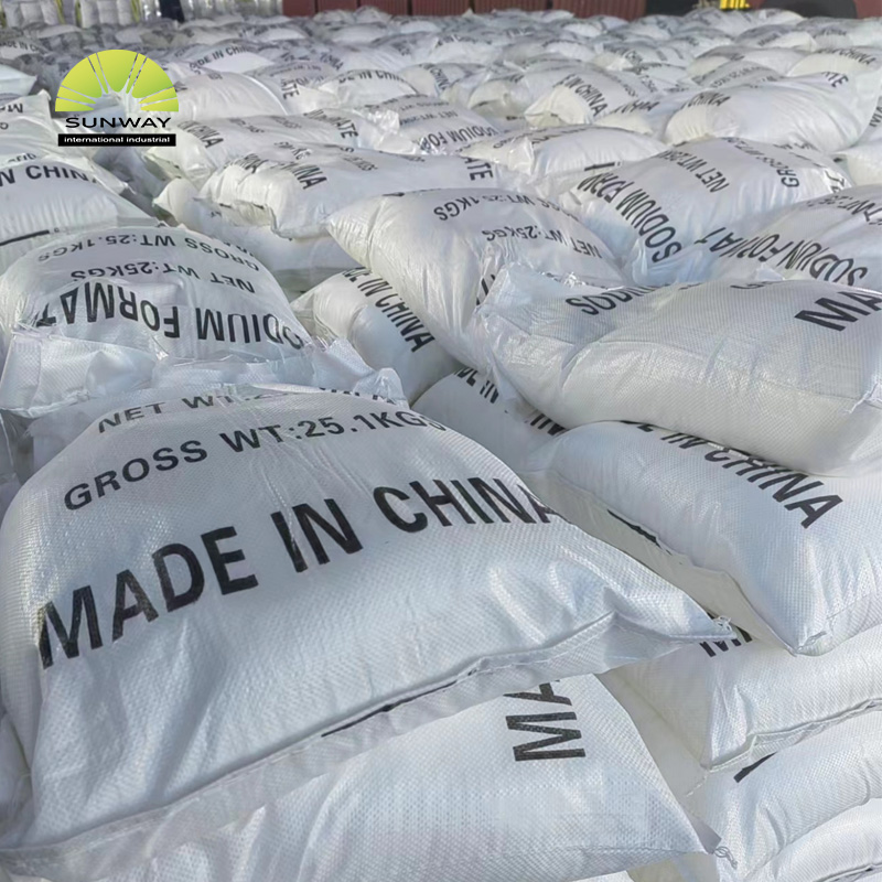 Промышленный формиат натрия, чистота 98%.