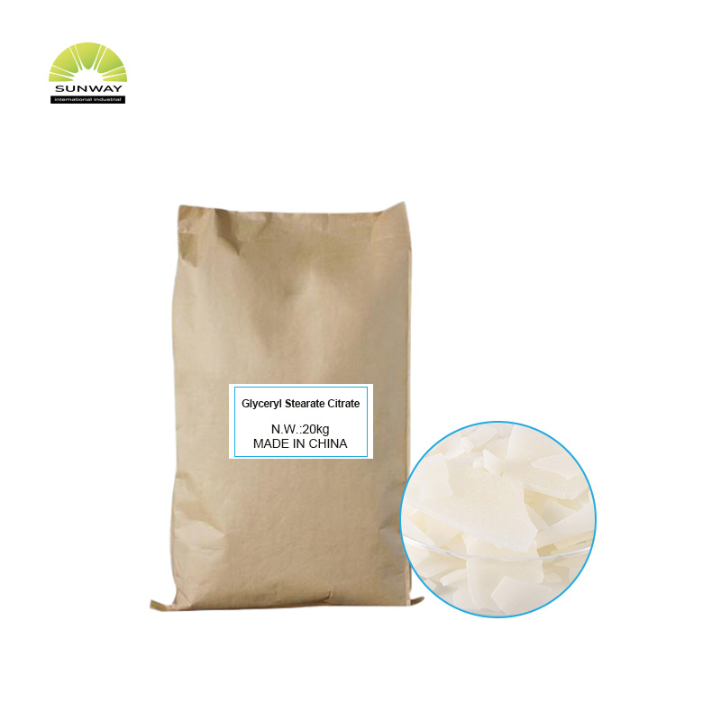 Высококачественный косметический эмульгатор 100% глицерилстеарат цитрат CAS 55840-13-6 для макияжа